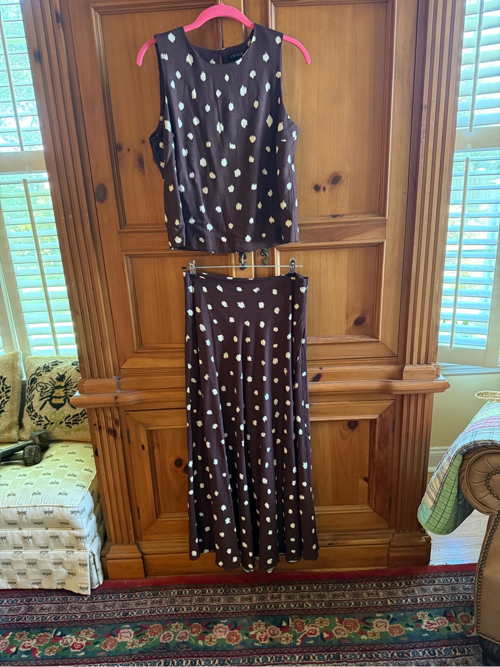1. State Top and Midi skirt set, like new